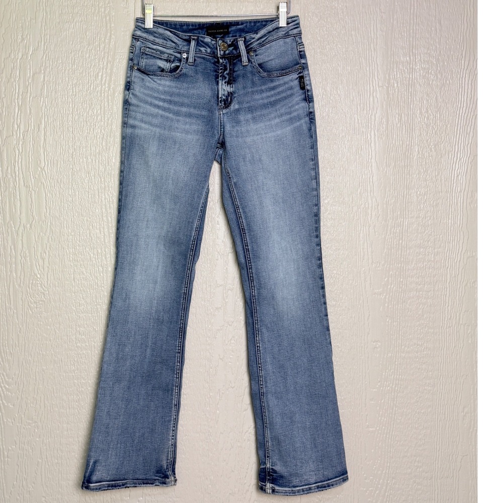 Silver Jeans Co Suki Slim Bootcut Blue Denim Midrise Stretch W27 L31
